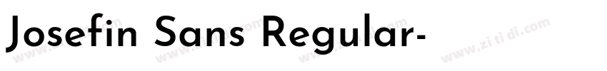 Josefin Sans Regular字体转换